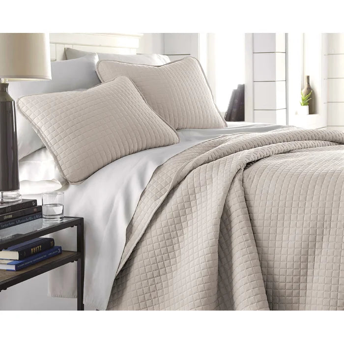 Barron Microfiber Reversible Quilt Set, Full/Queen