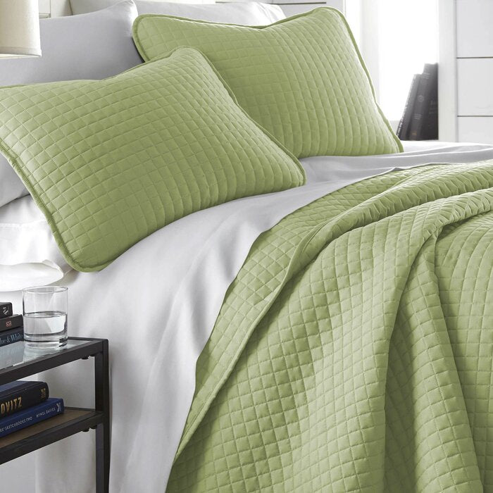 Barron Microfiber Reversible Quilt Set of 2