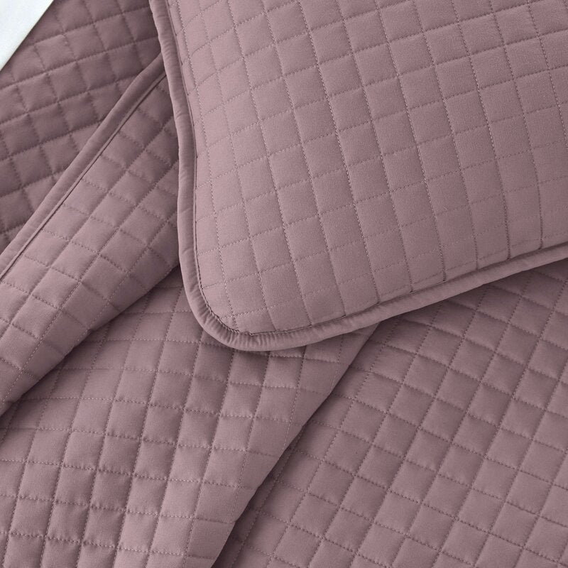 Barron Microfiber Reversible Quilt Set, Full/Queen Quilt + 2 Standard Shams