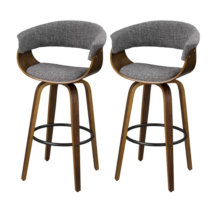 Barry Swivel 29.73" Bar Stool (Set of 2)