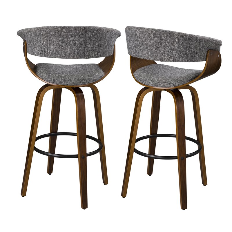 Barry Swivel 29.73" Bar Stool (Set of 2)
