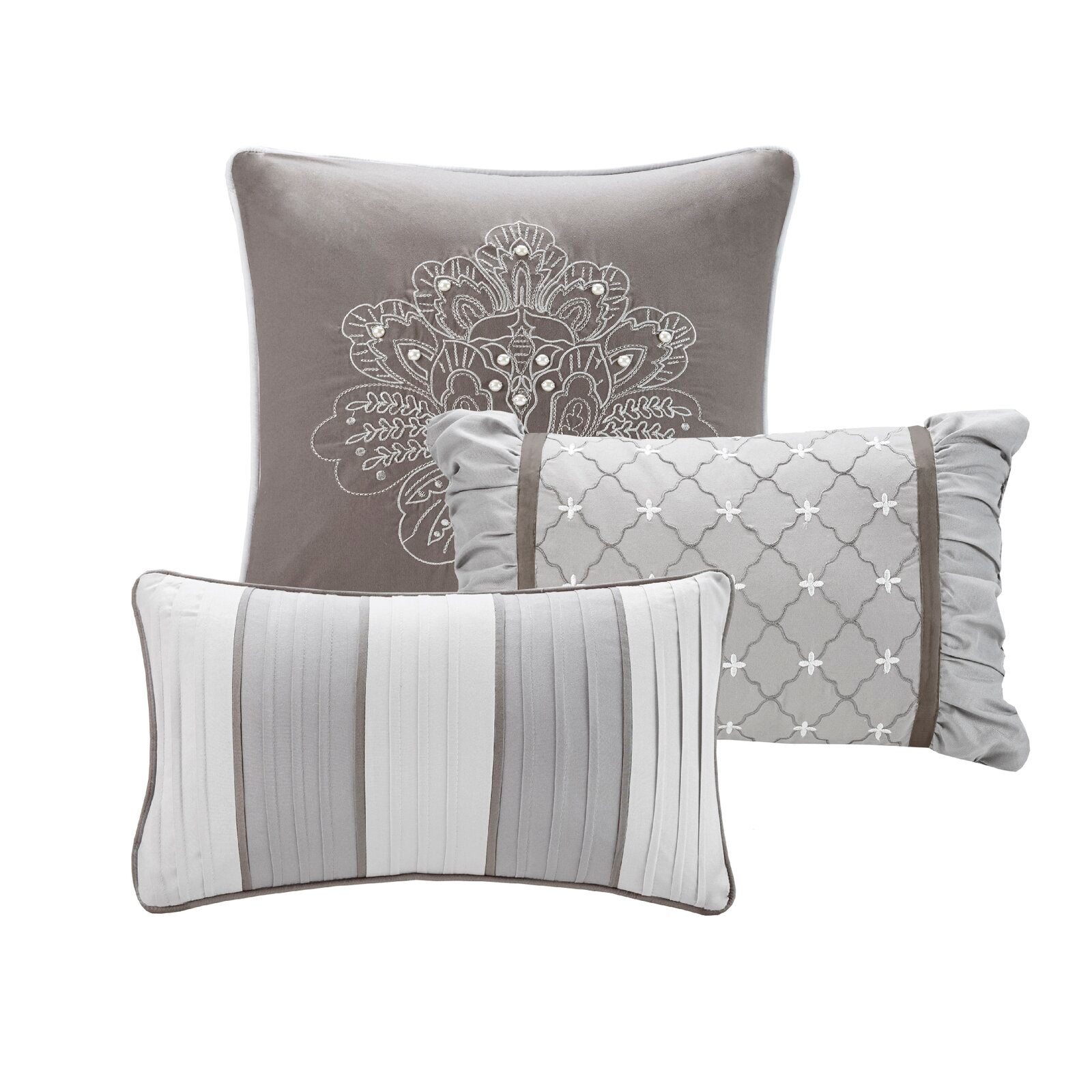 Bartle Floral 7 Piece Comforter Set SC306