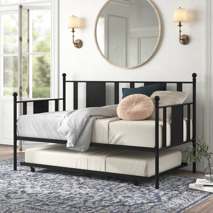 Bartles Metal Daybed with Trundle - Twin (#K5867)