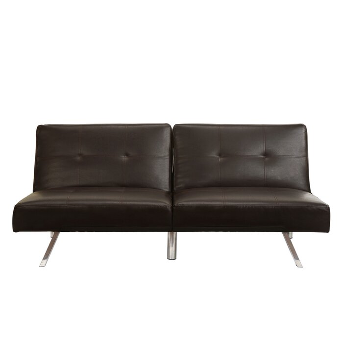 Bartlett Full 70" Wide  Faux Leather Convertible Sofa EJ463