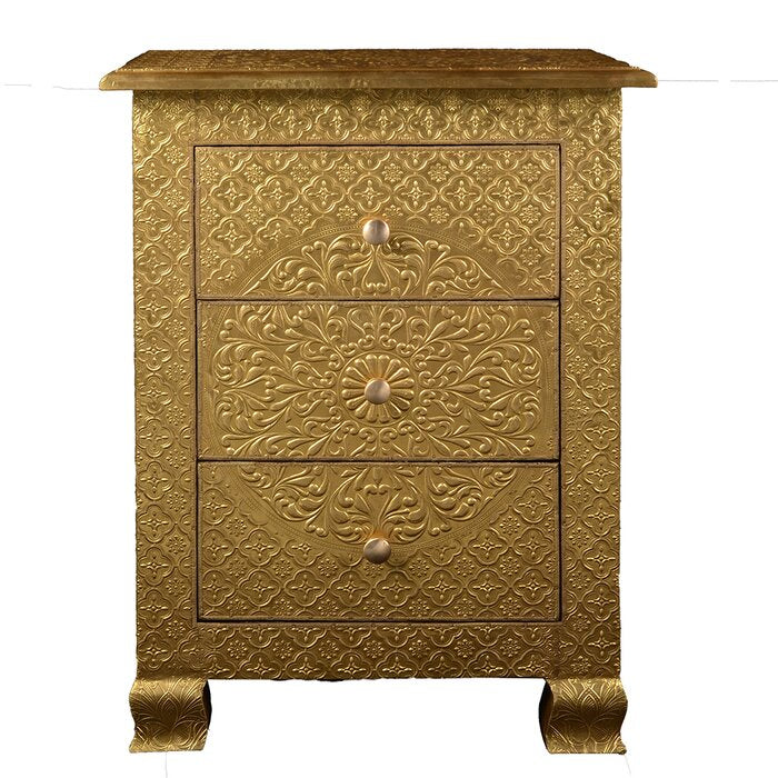 Bartolmeu 3-Drawer Nightstand *As Is*