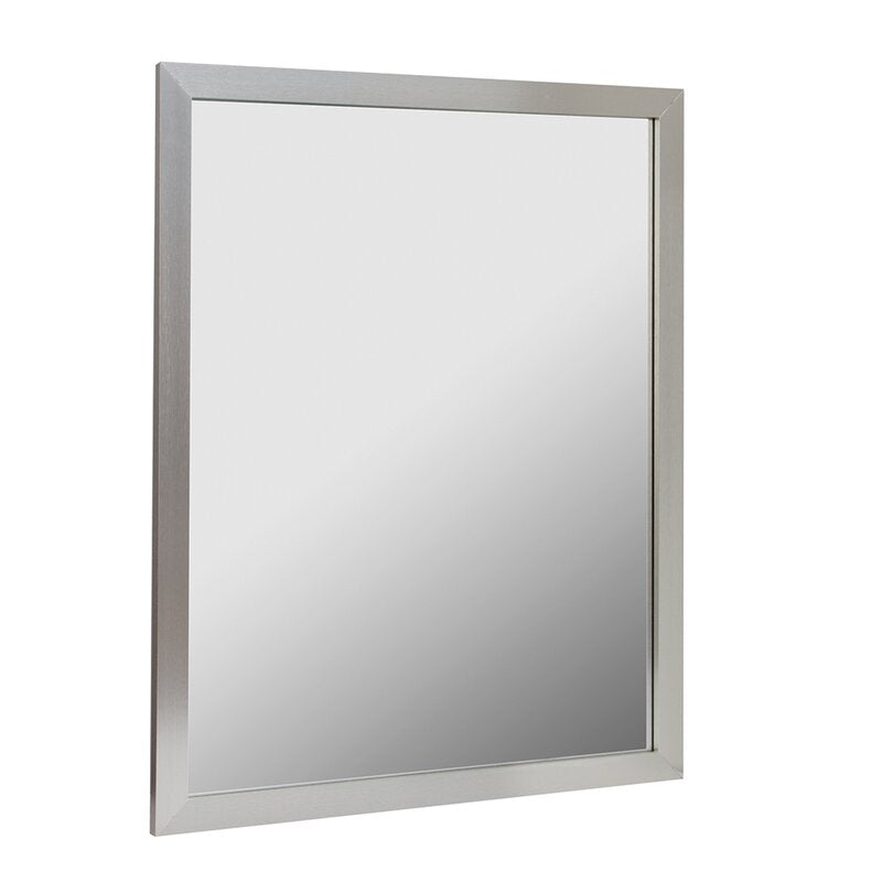 30" x 24" Brushed Nickel Bartonsville Beveled Accent Mirror VB400