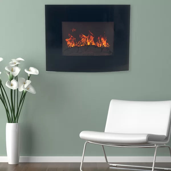 20.5" H x 25.6" W x 4.5" D Bartow 25.5'' W Electric Fireplace