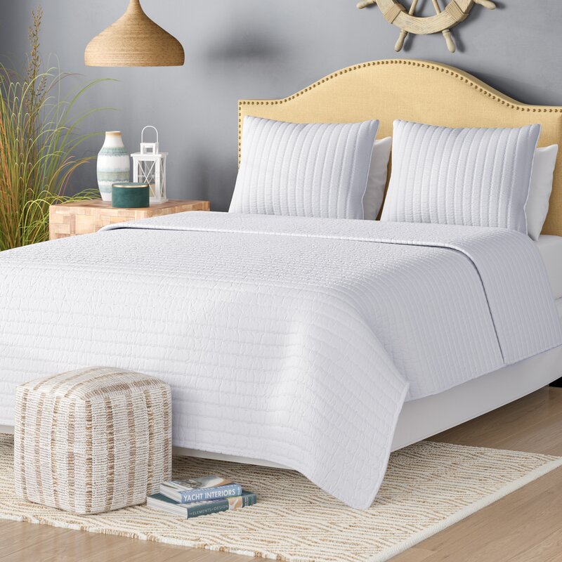 Barwick Microfiber Coverlet / Bedspread Set (3 piece set ) KB2373-A6-B3-P1