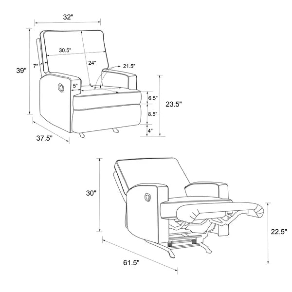 Baskin Reclining Rocking Chair