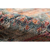 Basso Oriental Area Rug in Teal/Rust, Rectangle 7'3