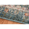 Basso Oriental Area Rug in Teal/Rust, Rectangle 7'3