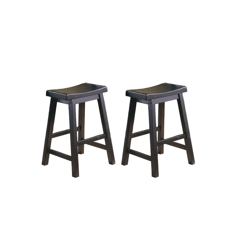 Black Bates Bar & Counter Stool (Set of 2)