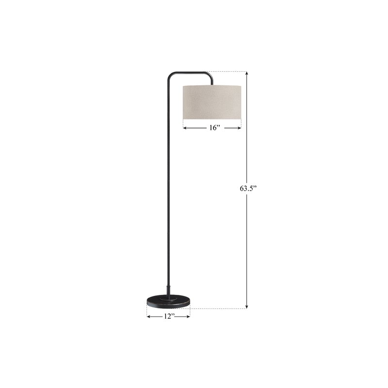 Batesville 64" Arched Floor Lamp KB1141-A6-B2-P1