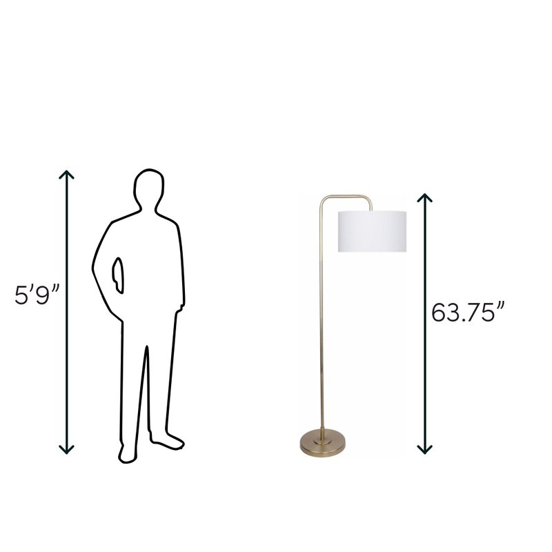 Batesville 64" Arched Floor Lamp KB1141-A6-B2-P1
