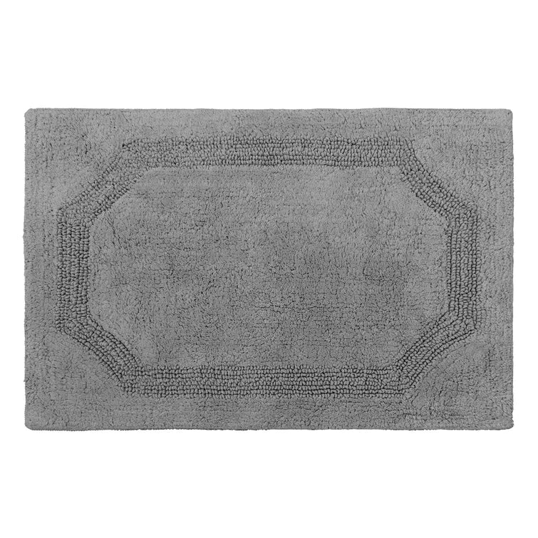 21” L x 34” W Charcoal Bath Rug