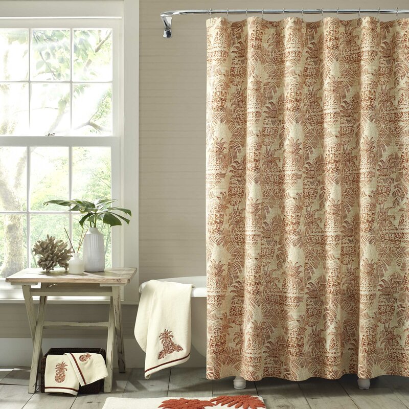 Batik Pineapple 100% Cotton Shower Curtain SC833