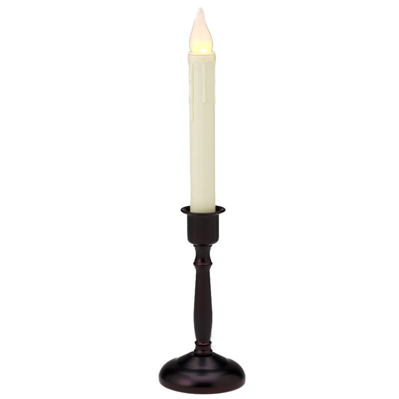 Battery-Operated Cordless Unscented Taper Candle