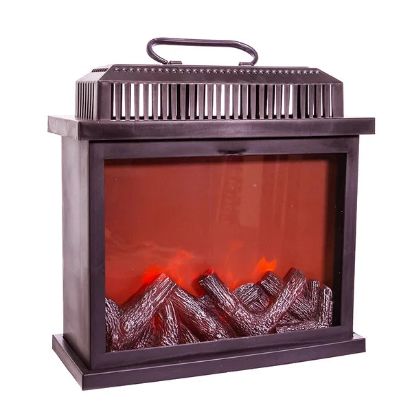 Battery-Operated LED Fireplace Lantern