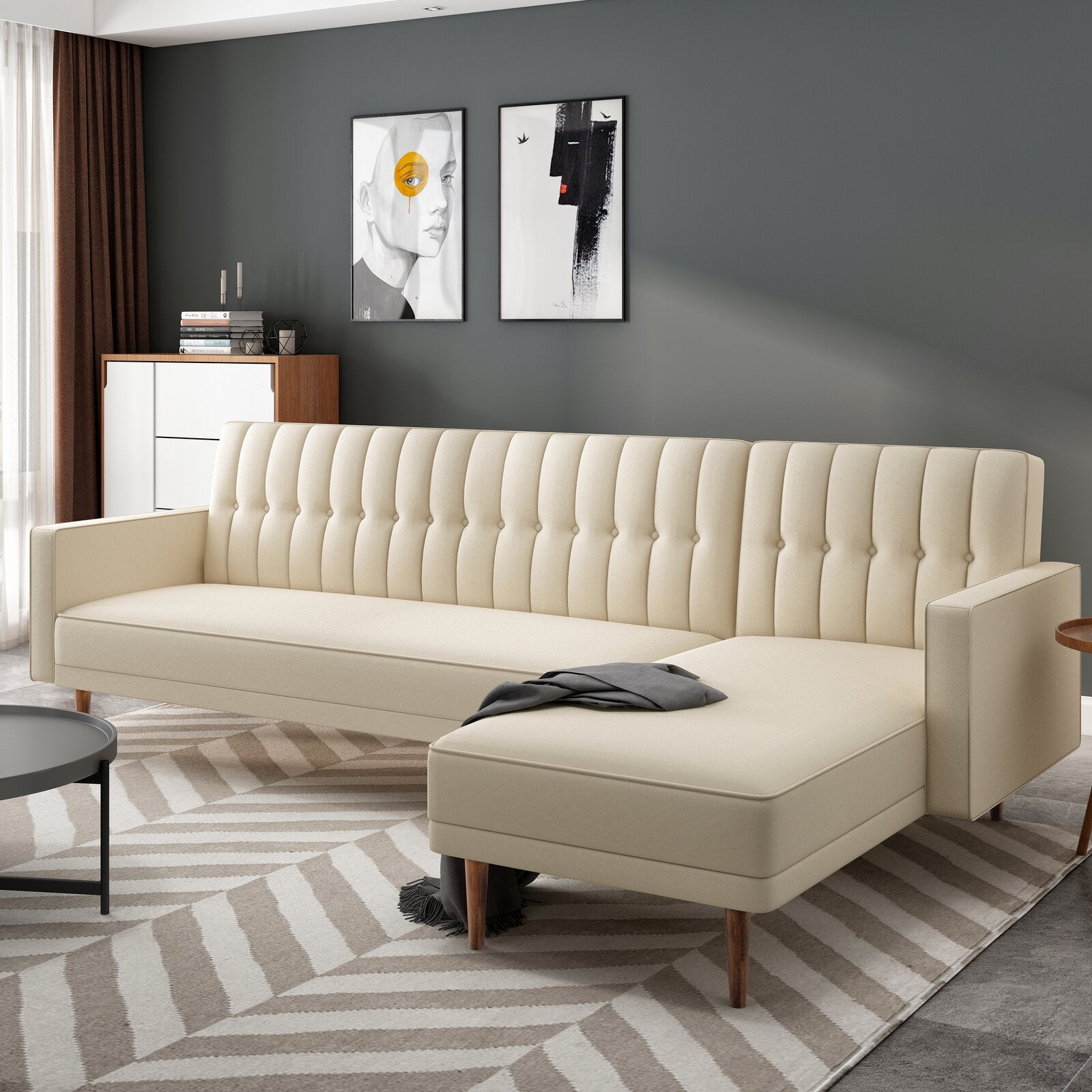 Battiste 112" Reversible Sleeper  Sectional EJ672