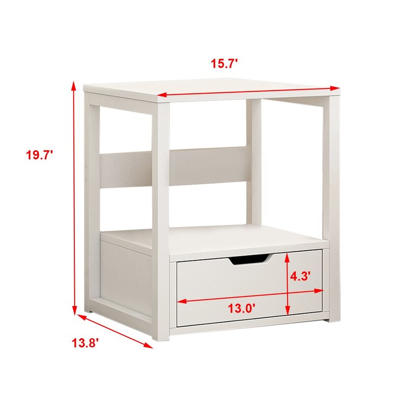 Batula End Table with Storage SHB481