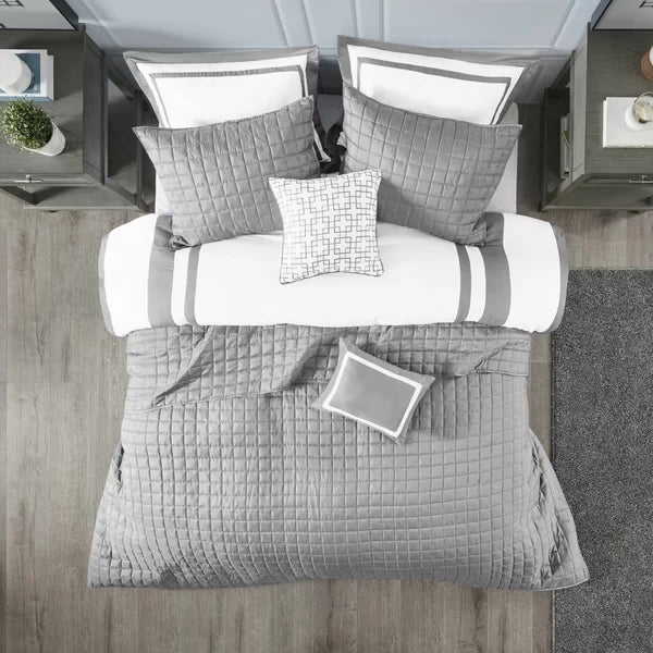 Baucom Microfiber 8 Piece Comforter Set full/ queen