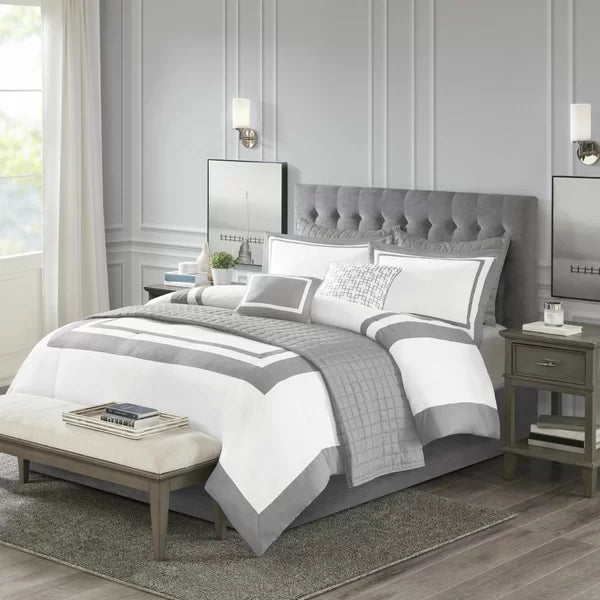 Baucom Microfiber 8 Piece Comforter Set full/ queen