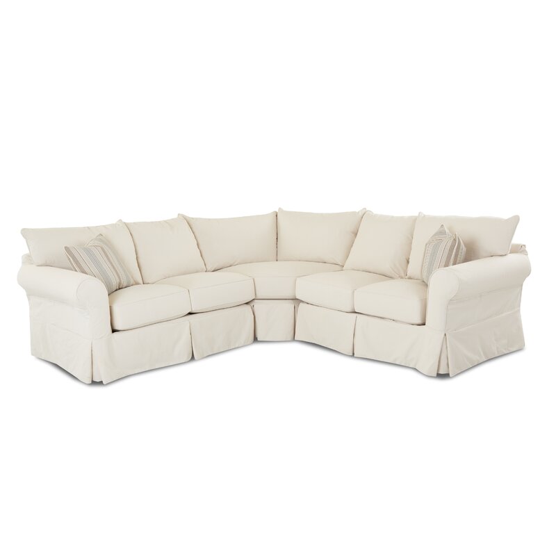 Bauer 102" Wide Cotton Corner Sectional *AS-IS*