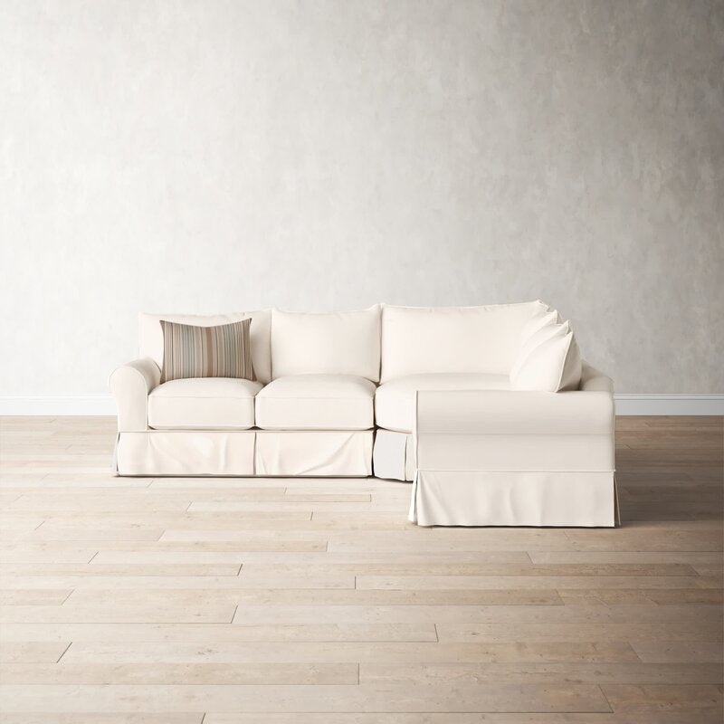 Bauer 102" Wide Cotton Corner Sectional *AS-IS*