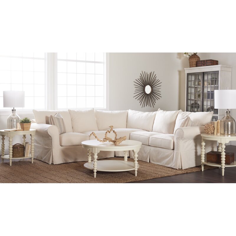 Bauer 102" Wide Cotton Corner Sectional *AS-IS*