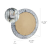 Baumgartner Galvanized Round Metal Wall Mirror #8210T