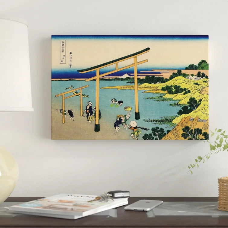 18" H x 26" W x 1.5" D Bay Of Noboto, C.1830 by Katsushika Hokusai - Gallery-Wrapped Canvas Giclée on Canvas