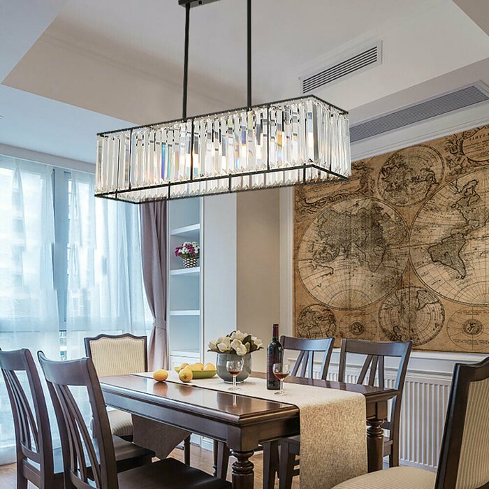 Bayboro 4 - Light Kitchen Island Square / Rectangle Pendant