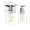 Baylor 2 - Light Dimmable Chrome Vanity Light