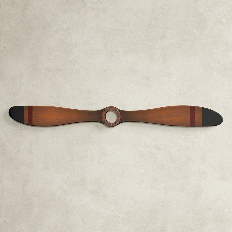 Baynard Decorative Wood Airplane Propeller Model Wall Decor, 5' x 48'