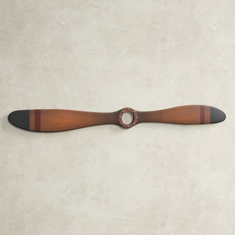 Baynard Decorative Wood Airplane Propeller Model Wall Decor, 5' x 48'
