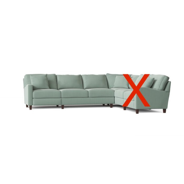 123" Wide Power Reclining Corner Sectional Piece
