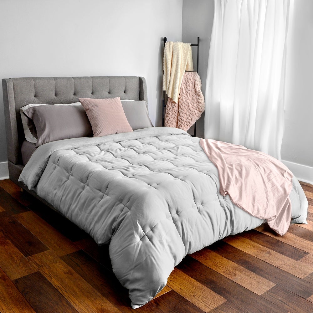 BeComfy Comforter - Full - Queen - Grey LC137