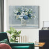 Be Happy Blue - Wrapped Canvas Print, 12