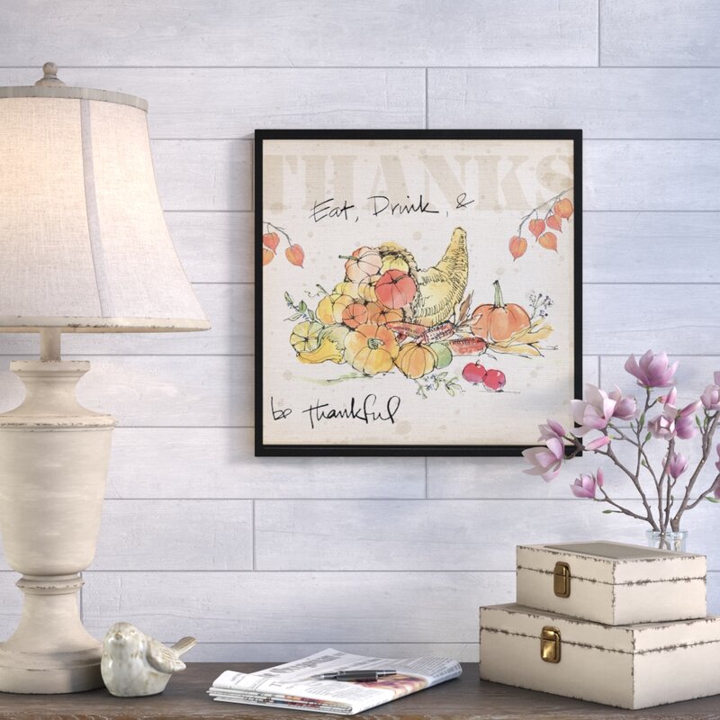 Be Thankful III Framed Painting Print on Wrapped Canvas EJ493