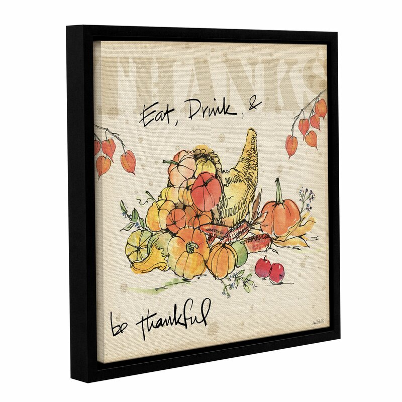 Be Thankful III Framed Painting Print on Wrapped Canvas EJ493