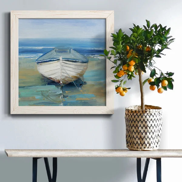 Beach Dreaming - Picture Frame Painting on Canvas 17"H x 17"W x 1.5"D