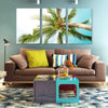 Beach Palm Trees Paradise - 3 Piece Wrapped Canvas Print 36