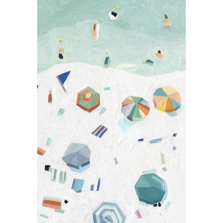 36" H x 24" W x 1.25" D Beach Vista II by Emma Scarvey Wrapped Canvas Painting