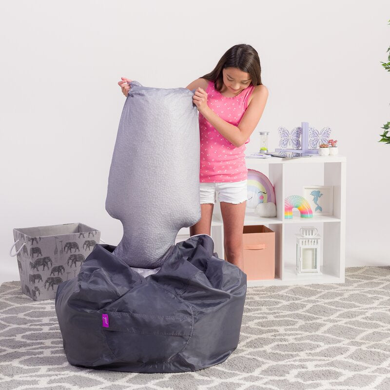 100 L - 2 PK Bean Bag with EZ-POUR Zipper Spout Outdoor Friendly Replacement Fill