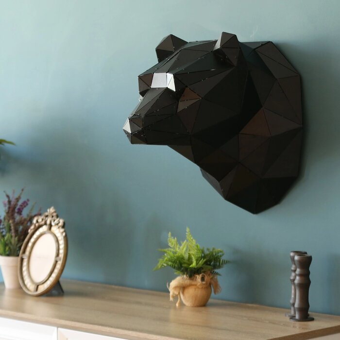 Bear Modern Metal Wall Décor