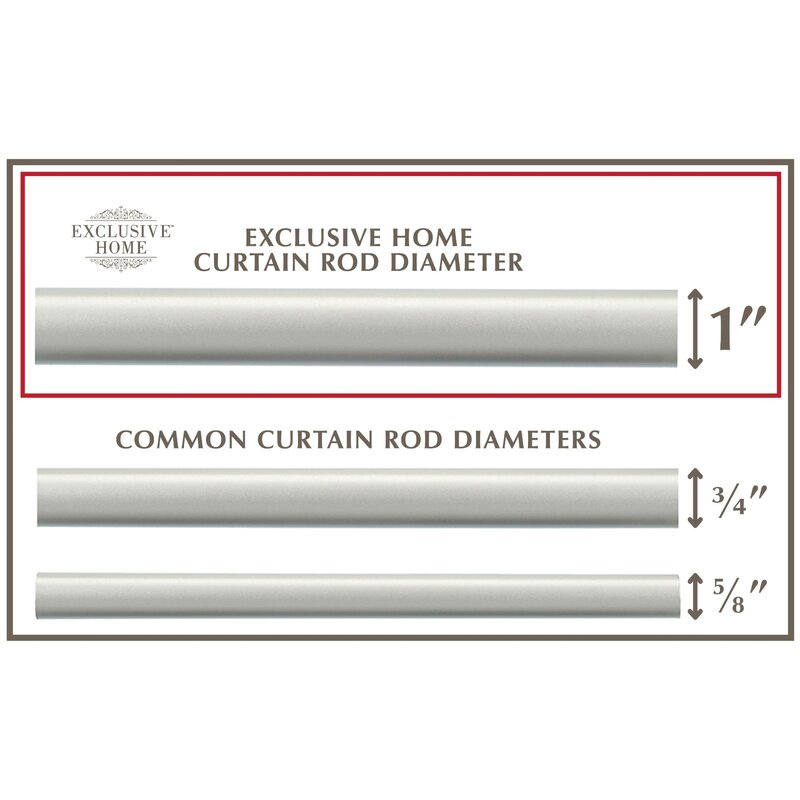 Beaudin Outdoor Single Curtain Rod HAB210