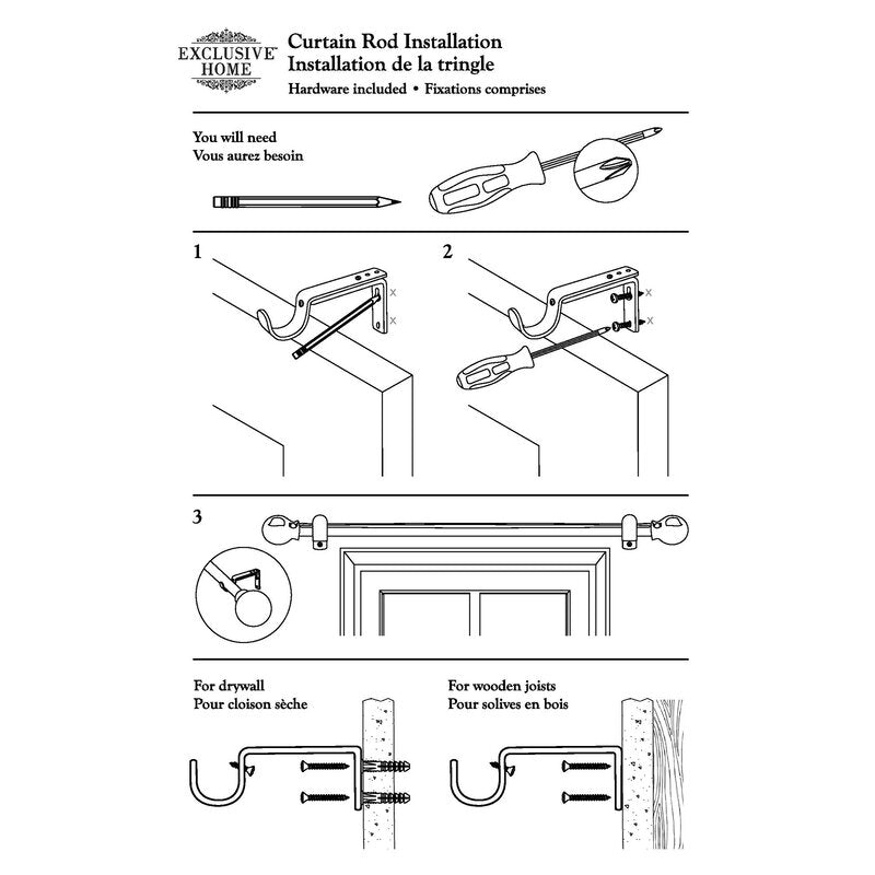 Beaudin Outdoor Single Curtain Rod HAB210