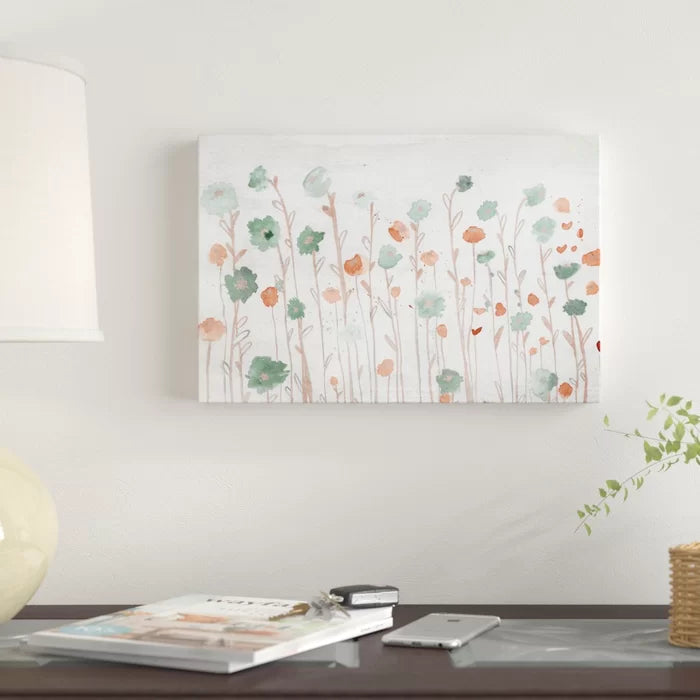 Beautiful Growth Orange by Oliver Gal - Print on Canvas, 16" H x 24" W x 1.5" D