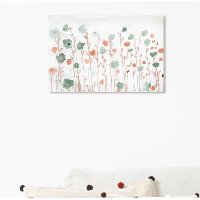 Beautiful Growth Orange by Oliver Gal - Print on Canvas, 16" H x 24" W x 1.5" D