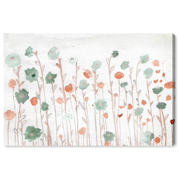Beautiful Growth Orange by Oliver Gal - Print on Canvas, 16" H x 24" W x 1.5" D